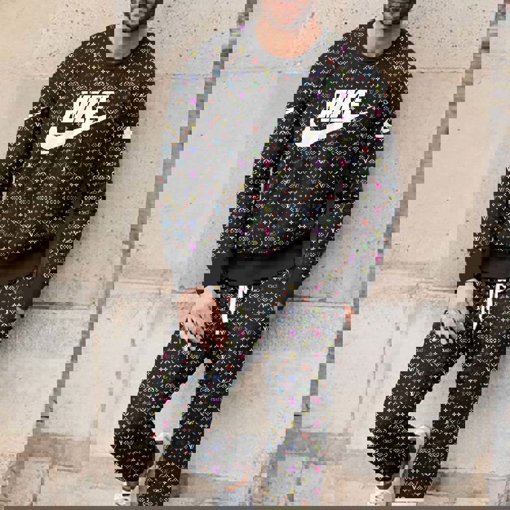 Nike x Louis Vuitton Multicolor Sweater And Pants Set - Bold Luxury
