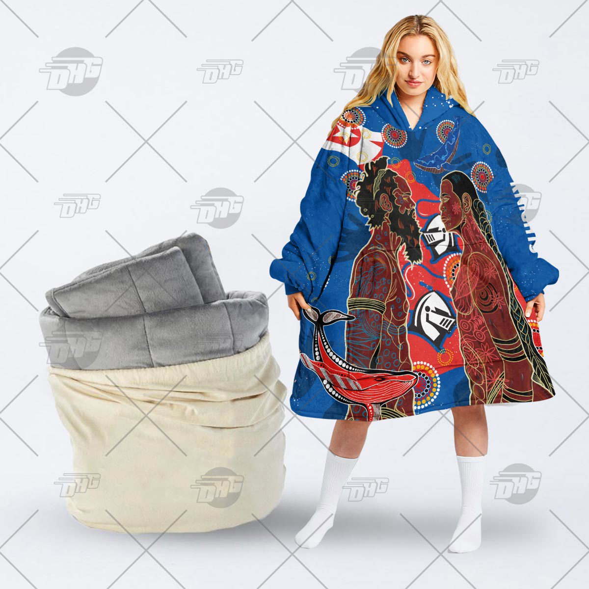 Oodie Bold Aboriginal Art Hoodie Dress