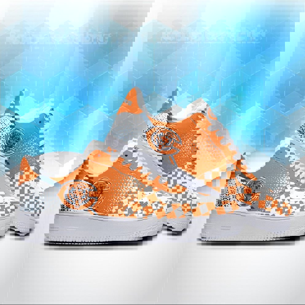 Orange Checkered Chicago Bears AF 1 Sneaker