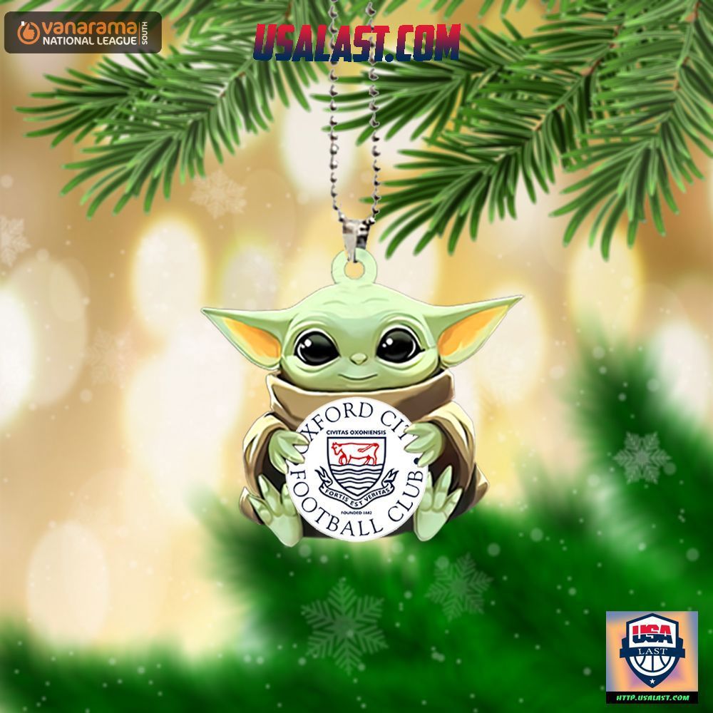 Oxford City Football Club Statement Ornament Baby Yoda
