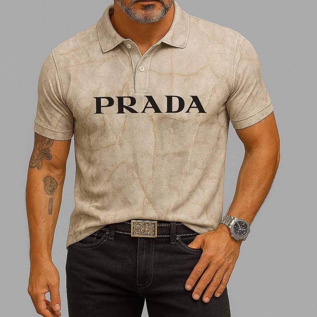 Prada Textured Polo Shirt | Premium Luxe Statement Piece