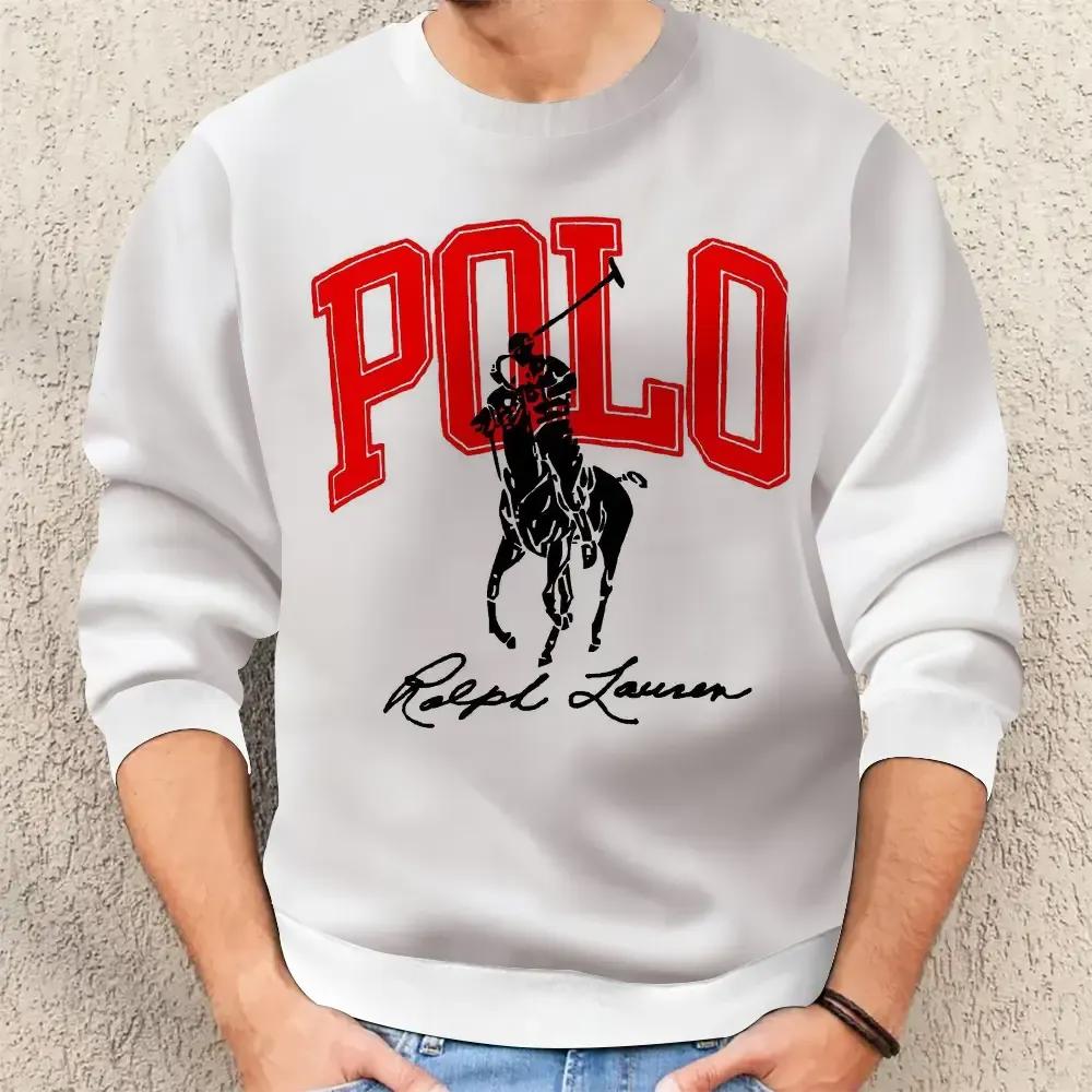Ralph Lauren Signature Polo Sweatshirt Luxe White Edition
