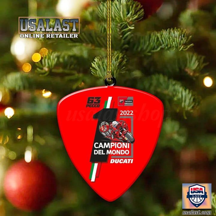 Red Ducati World Champions Ornament