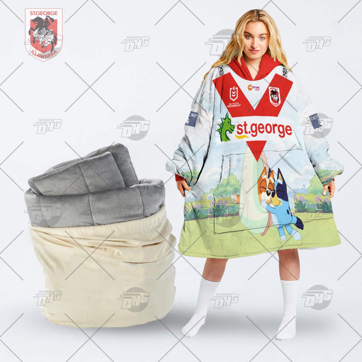 St. George Iconic Bean Bag and Hoodie Set