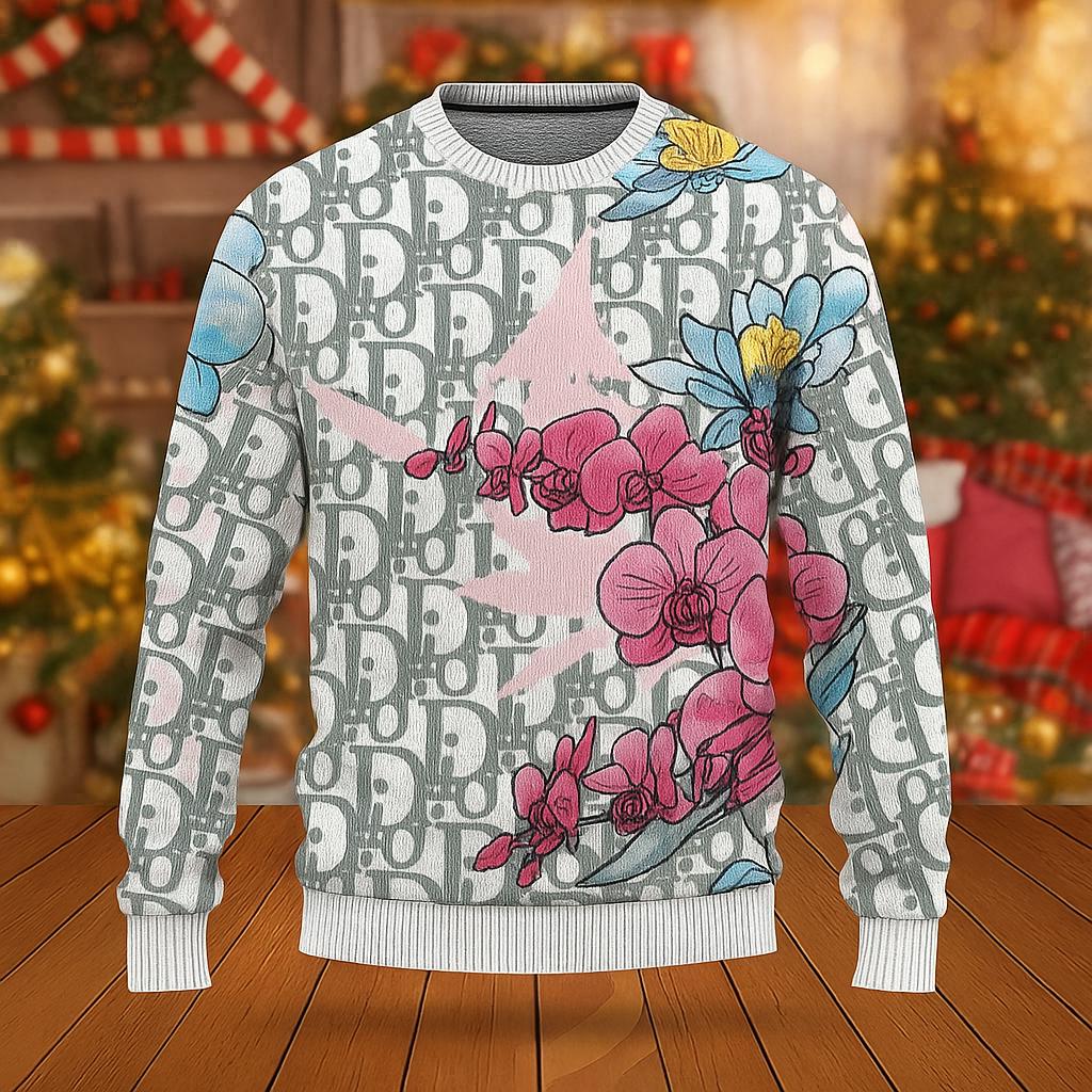 Statement Floral Dior Sweater