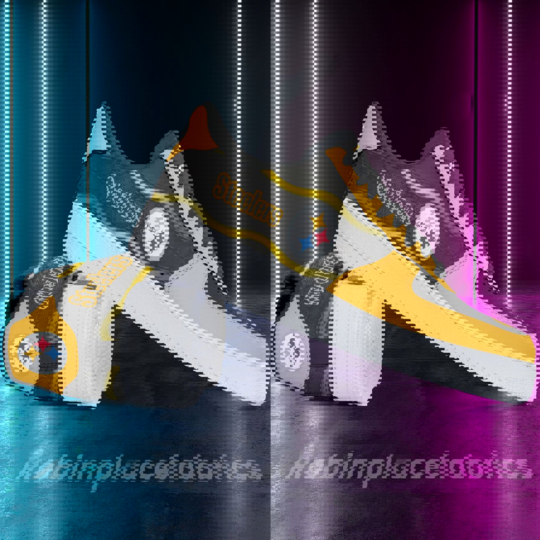 Steelers AF 1 Sneaker Premium Handcrafted Statement Shoes