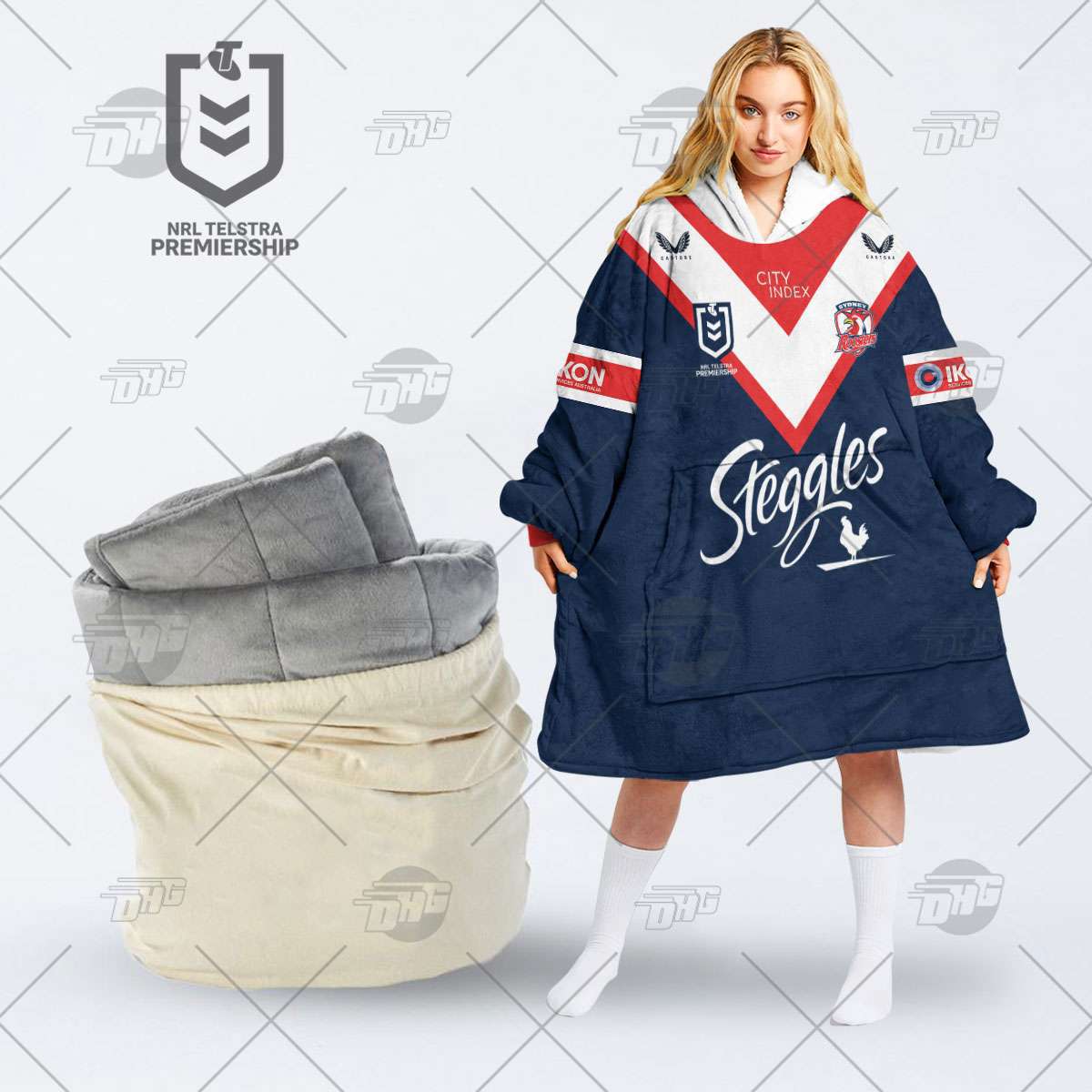 Steggles Hoodie Blanket + Cozy Bean Bag Set | Premium Quality | Luxurious Gift Idea
