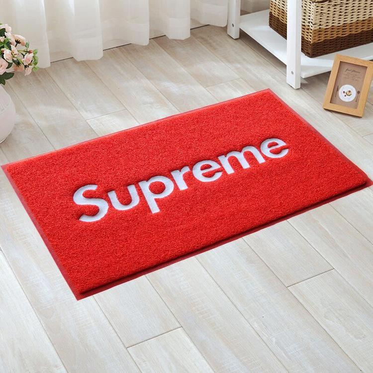 Supreme Bold Red Fleece Doormat