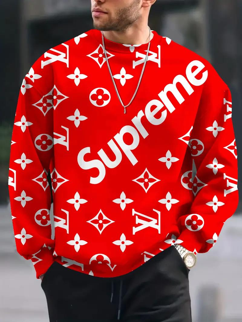 Supreme x Louis Vuitton Red Sweatshirt