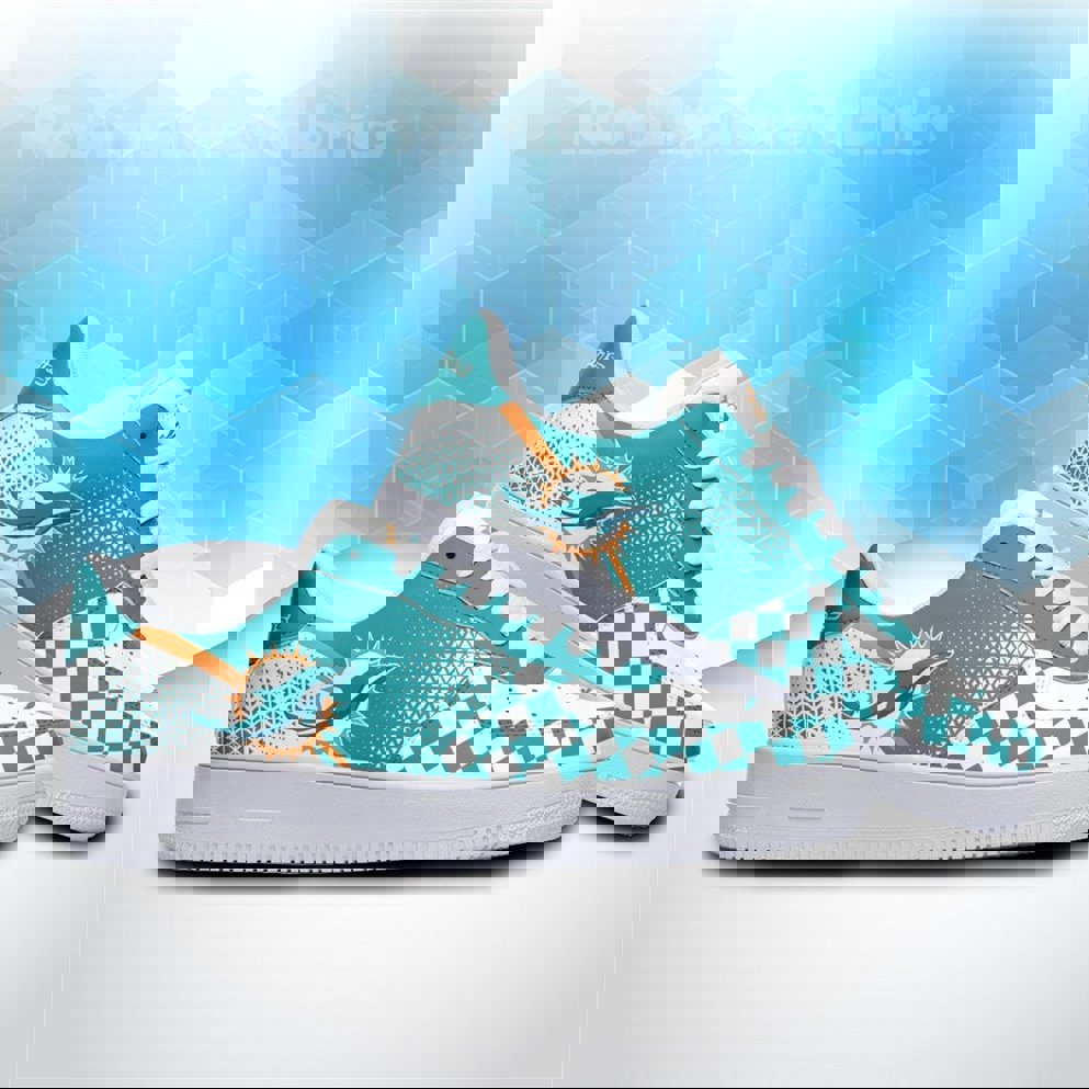 Teal Checkered AF 1 Sneaker + Statement Style