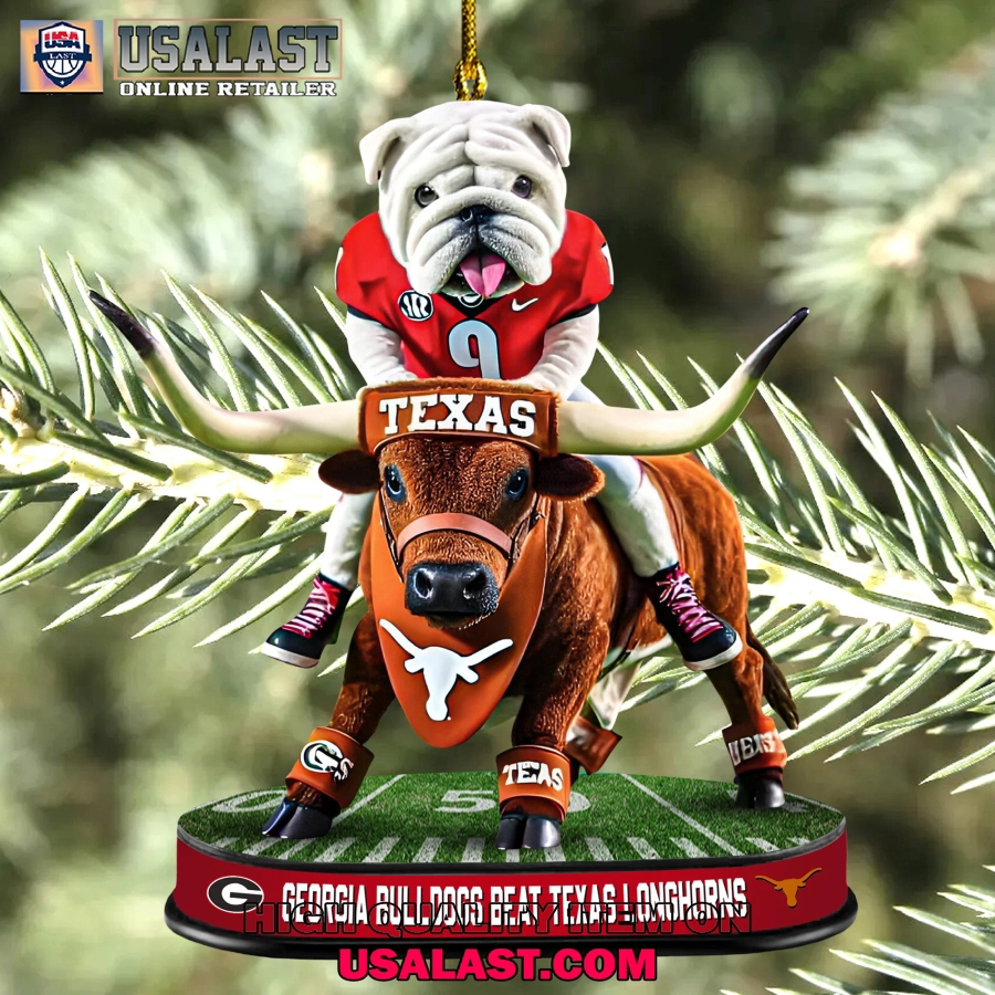 Texas Longhorns vs. Georgia Bulldogs Ornament