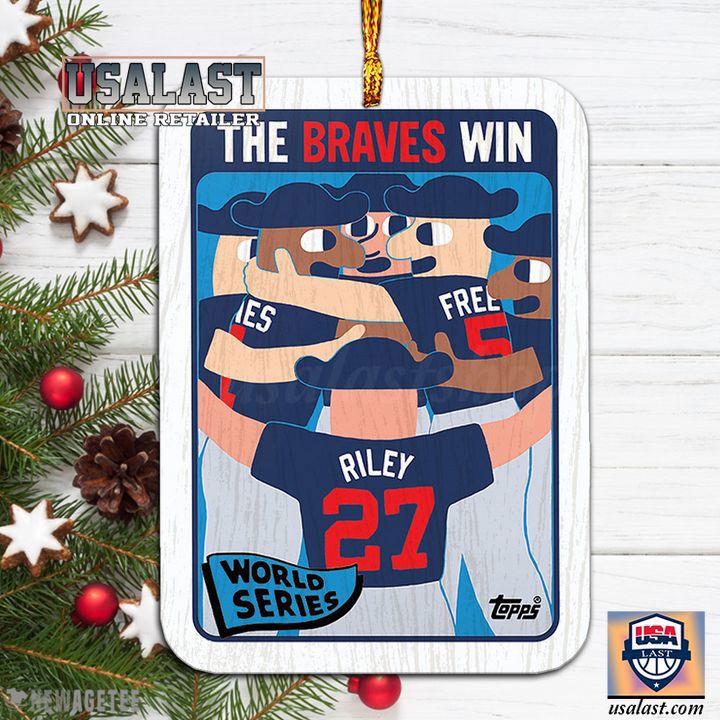 Topps Braves Win Ornament