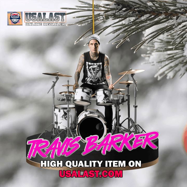 Travis Barker Drum Set Ornament