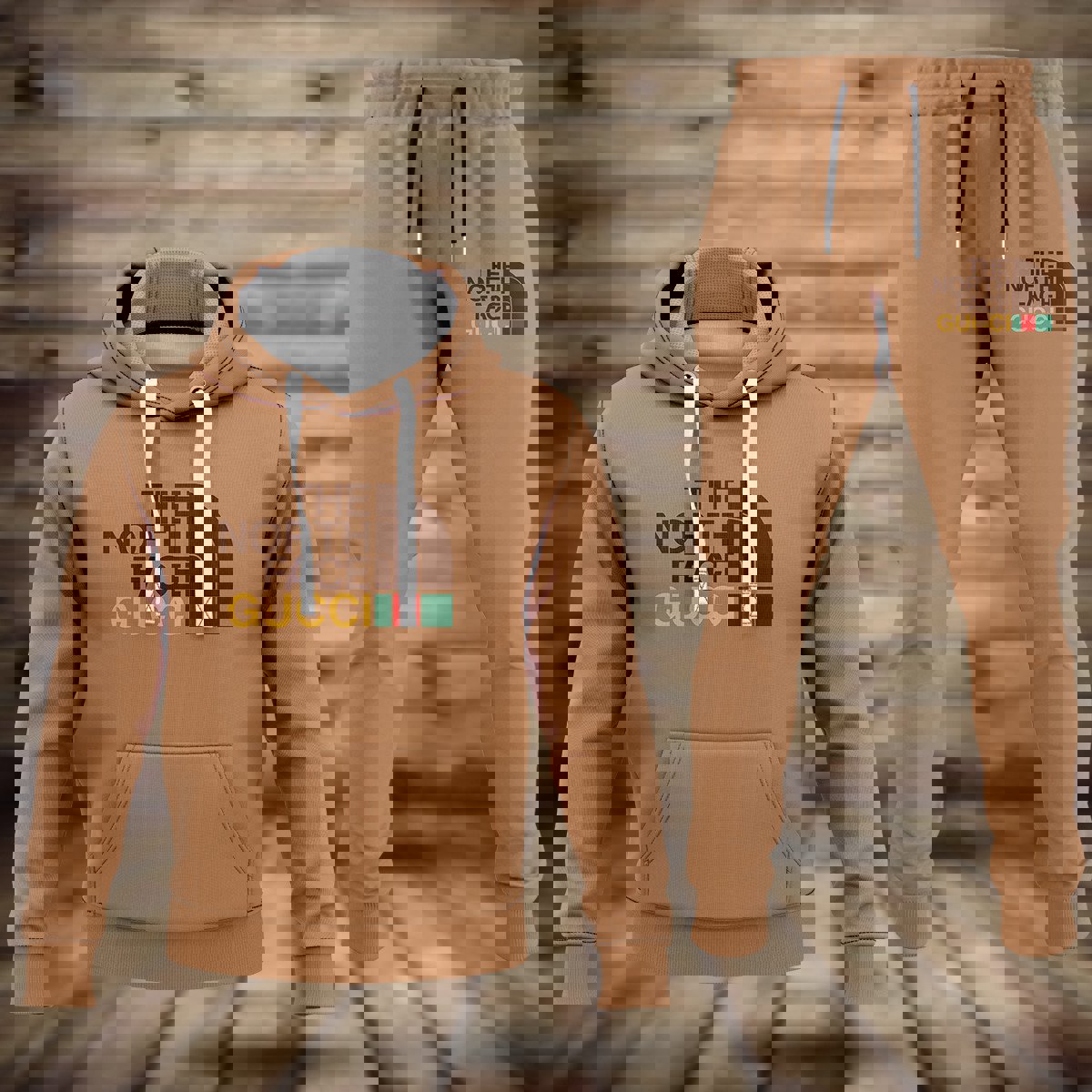 Unisex Pullover Hoodie 2025 in Camel Brown Minimalist Style
