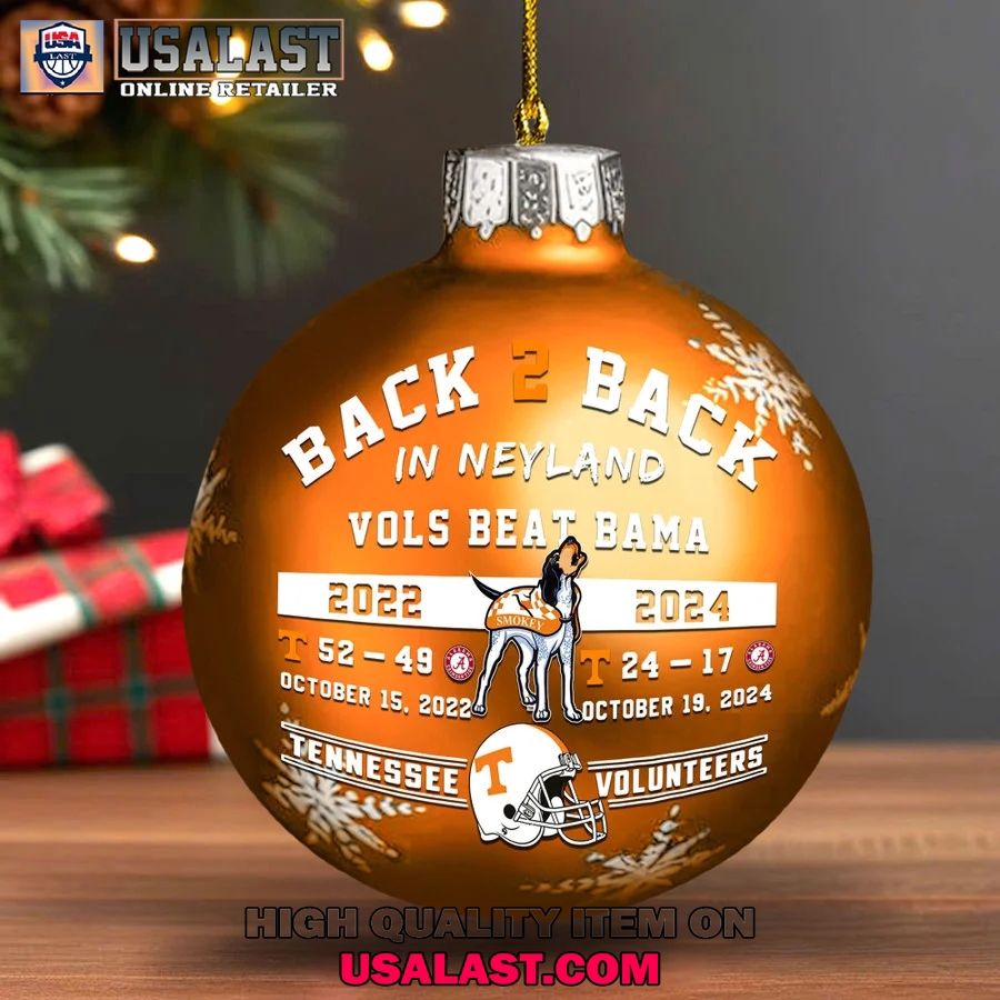 USA Last Back-to-Back Ornaments Tennessee Volunteers