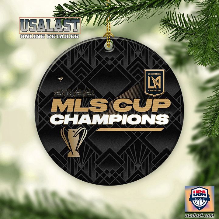 Usalast Black & Gold Art Deco Style MLS Cup Champions Ornaments