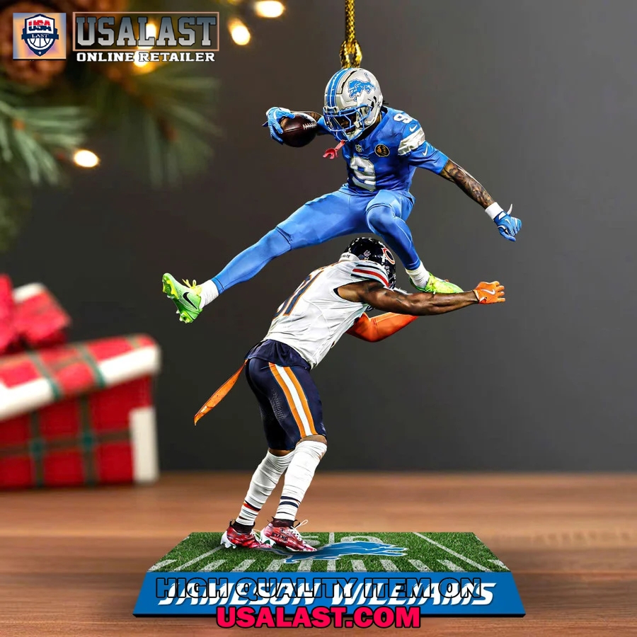 **USALAST Blue Football Action Figure Ornaments**