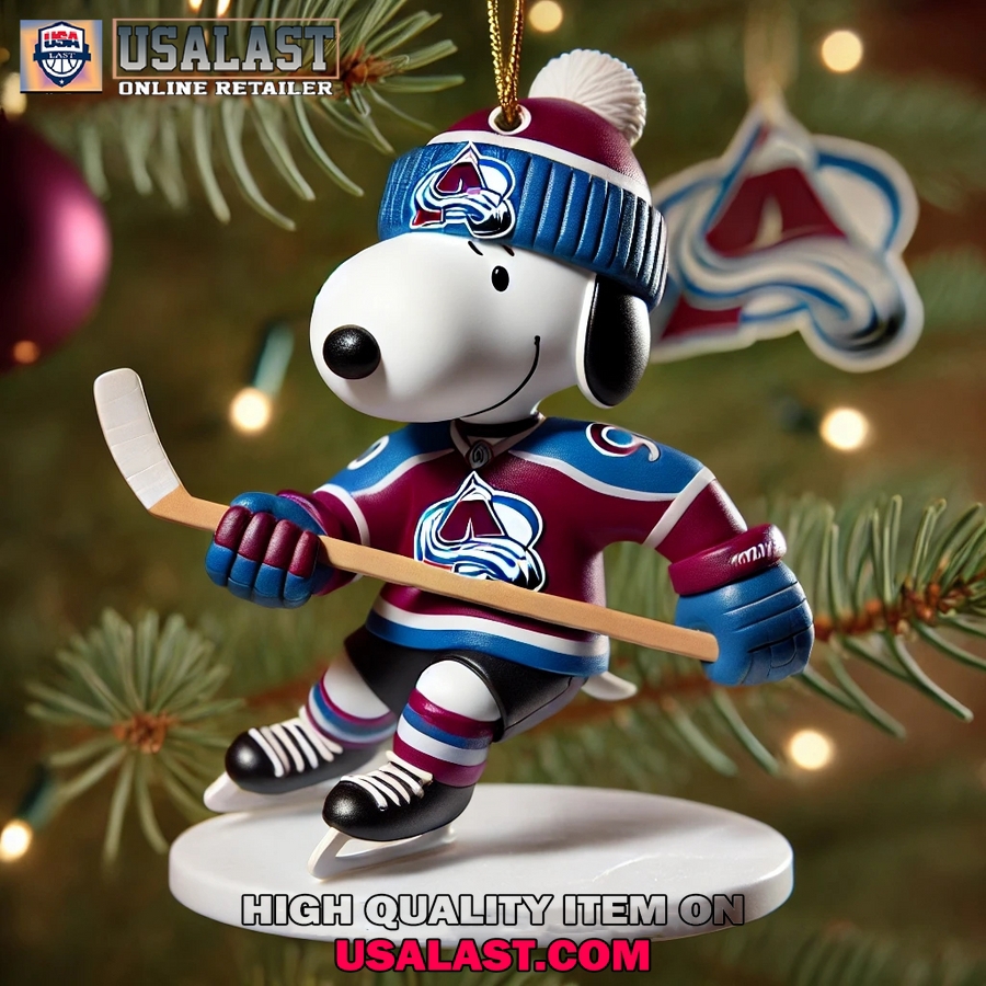 USALAST | Colorado Avalanche Snoopy Ornament