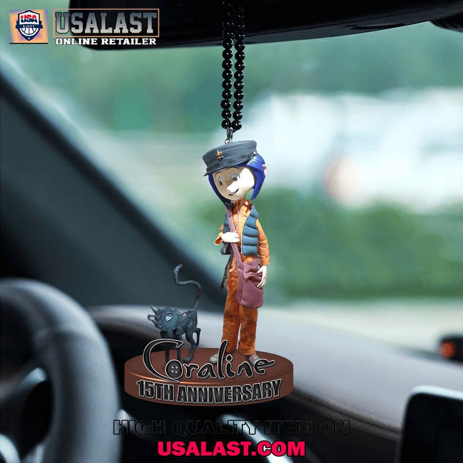 USALAST Coraline Anniversary Ornament Statue and Black Cat Charm