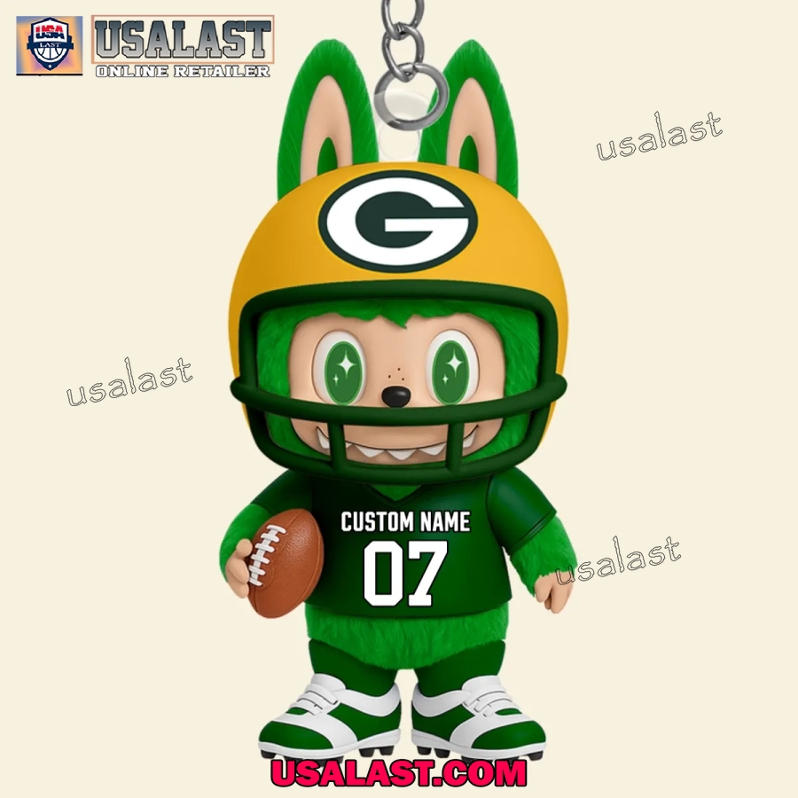 USALAST Green Bay Packers Mascot Keychain