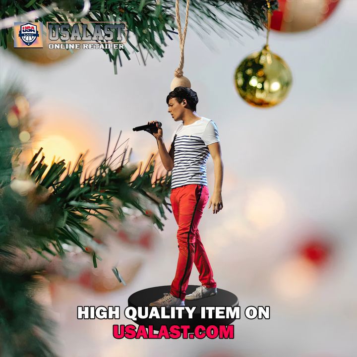 USALAST Iconic Statement Ornament in Red and White Striped Tee