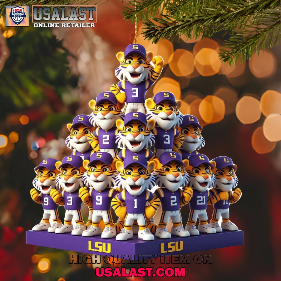 USALAST LSU Tigers Collectible Ornament Stack