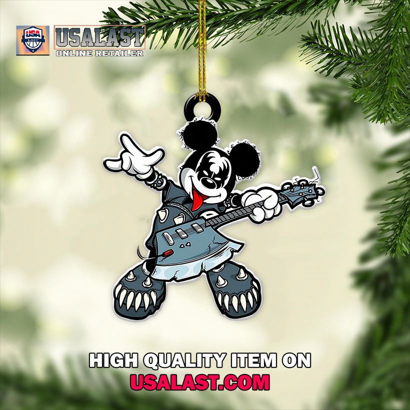 USALAST Mickey Mouse Guitar Ornament Rocker Style