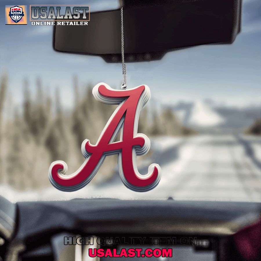 USALAST Premium Handcrafted Red Letter A Ornament