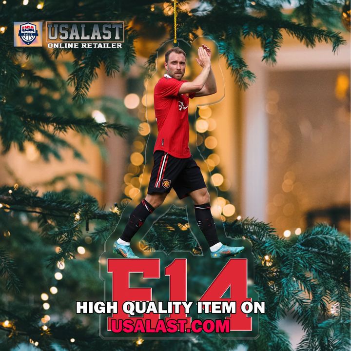 USALAST Red Soccer Ornaments Statement Piece