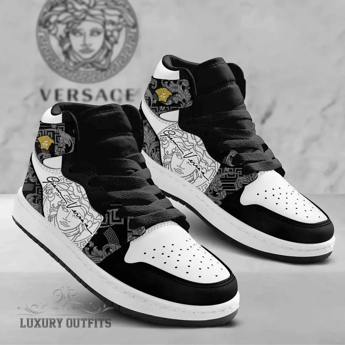Versace and Air Jordan 1 Sneakers | Stylish High Top Shoes