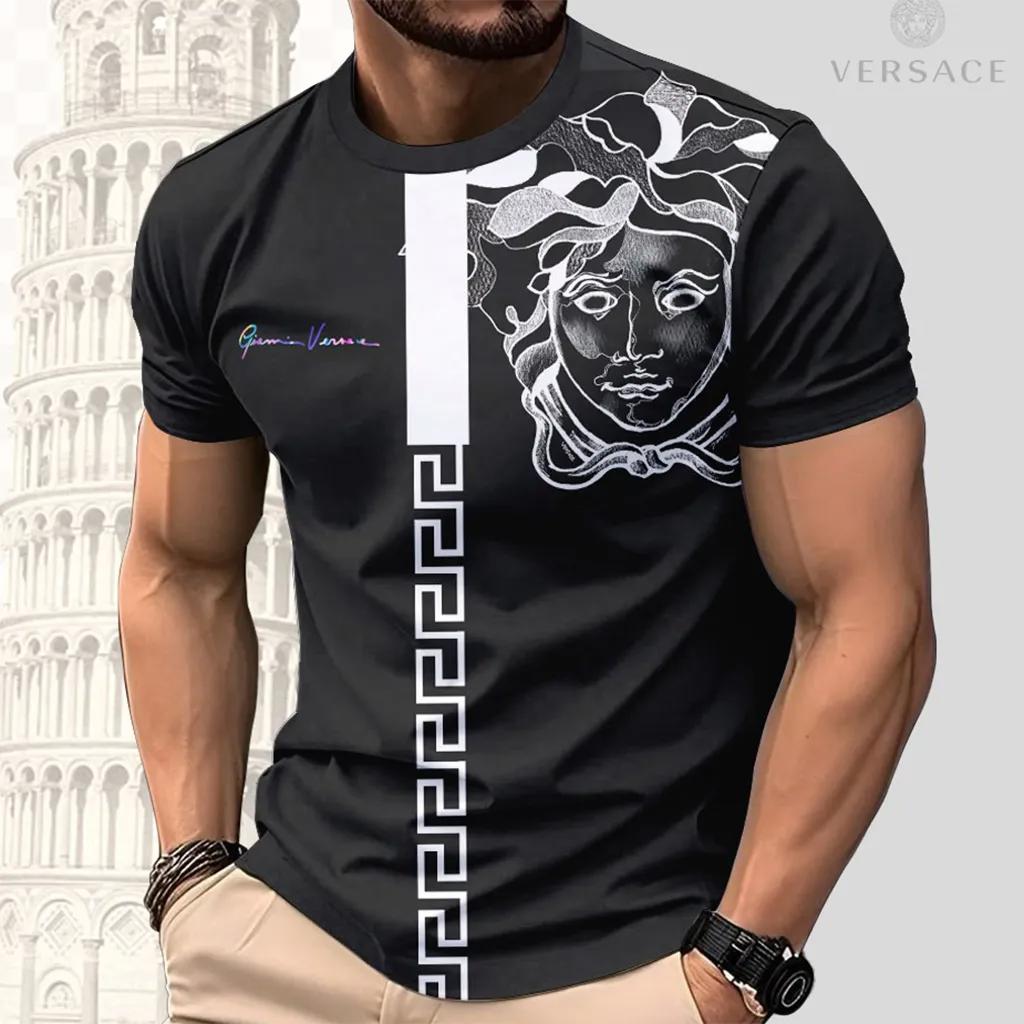 Versace Black T-Shirt 3D | Modern Chic Design and Bold Print