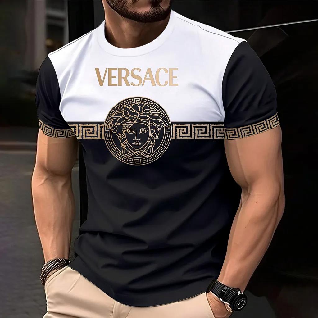 Versace Bold Statement T-Shirt 3D Exclusive Black and Gold