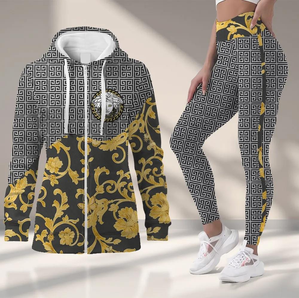 Versace Gold Statement Sweatsuit Set