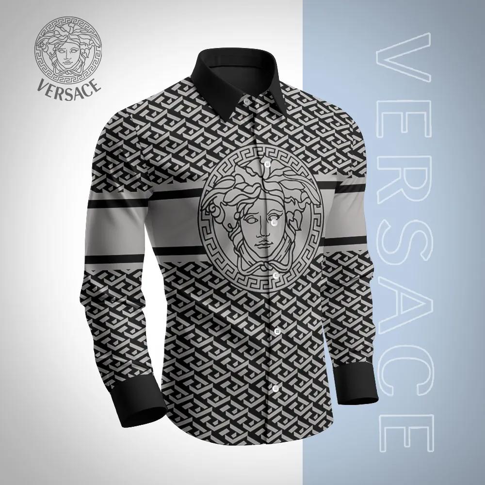 Versace Iconic Printed Long Sleeves Shirt