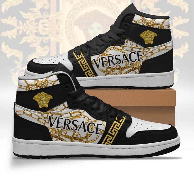 Versace Statement Air Jordan 1 High Top Sneakers