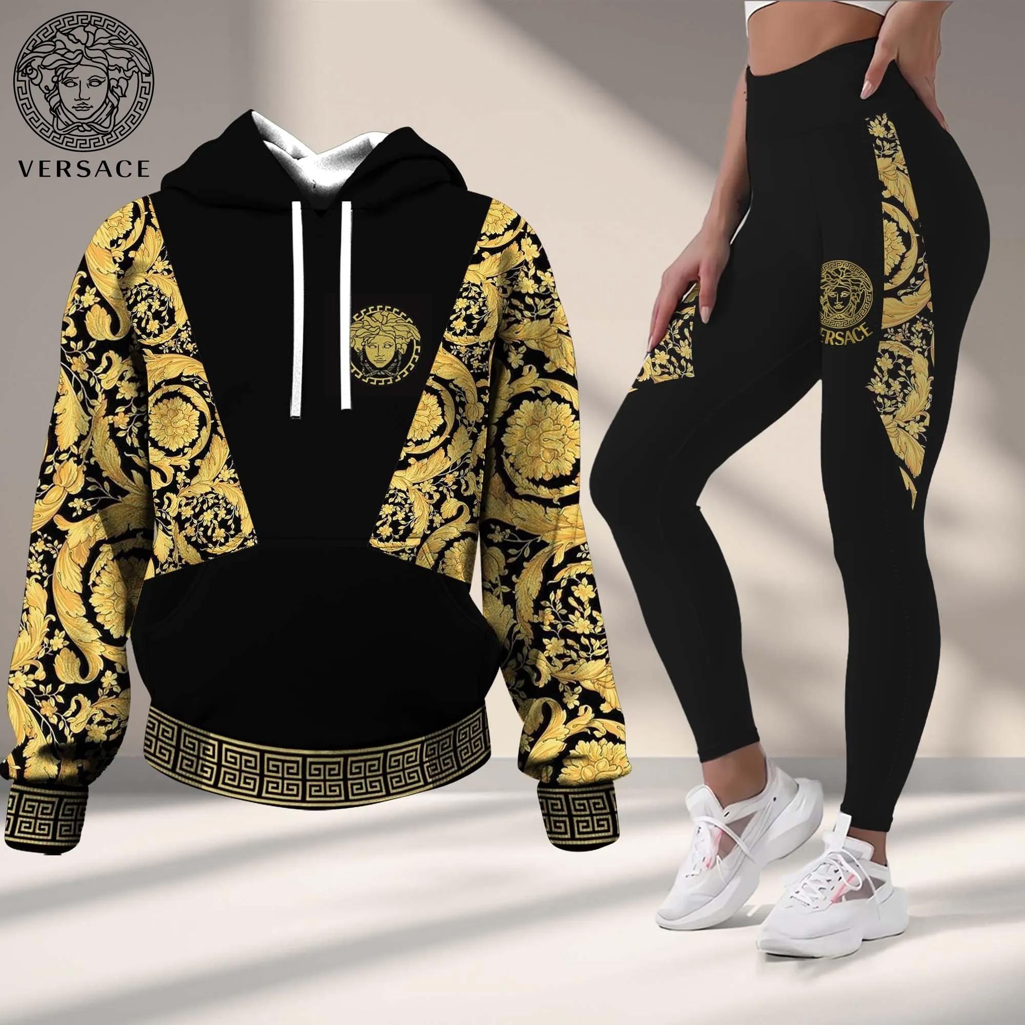 Versace Statement Barocco Hoodie & Leggings Set