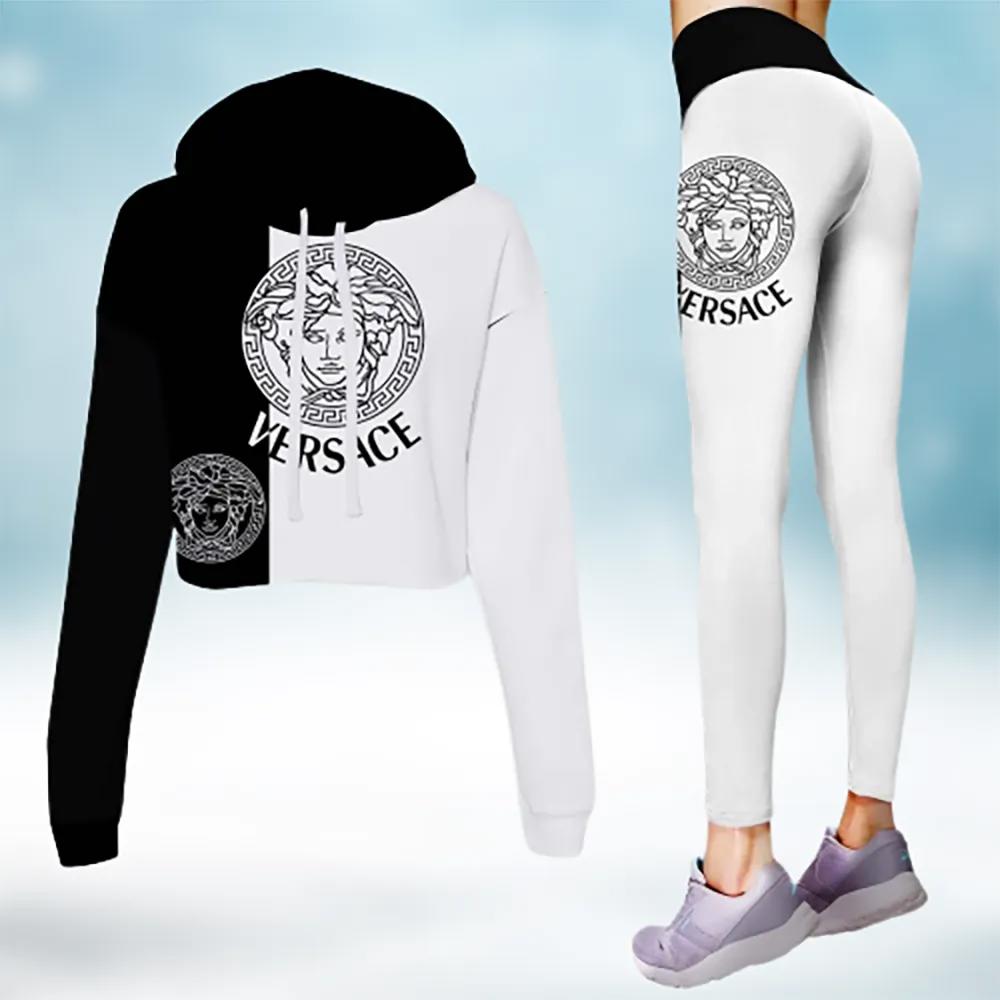 Versace Statement Crop Hoodie & Leggings Set