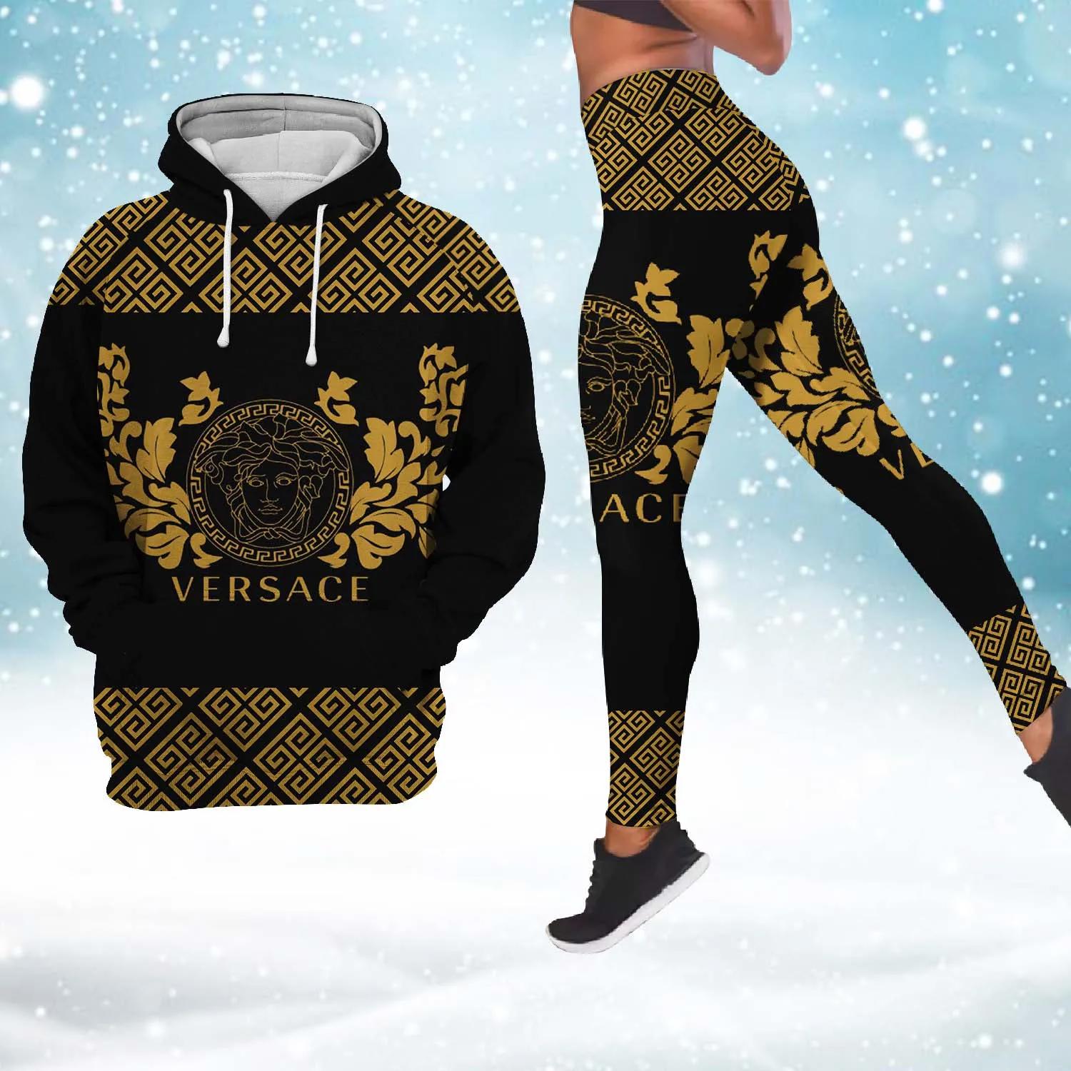 Versace Statement Luxe Legging and Hoodie Set