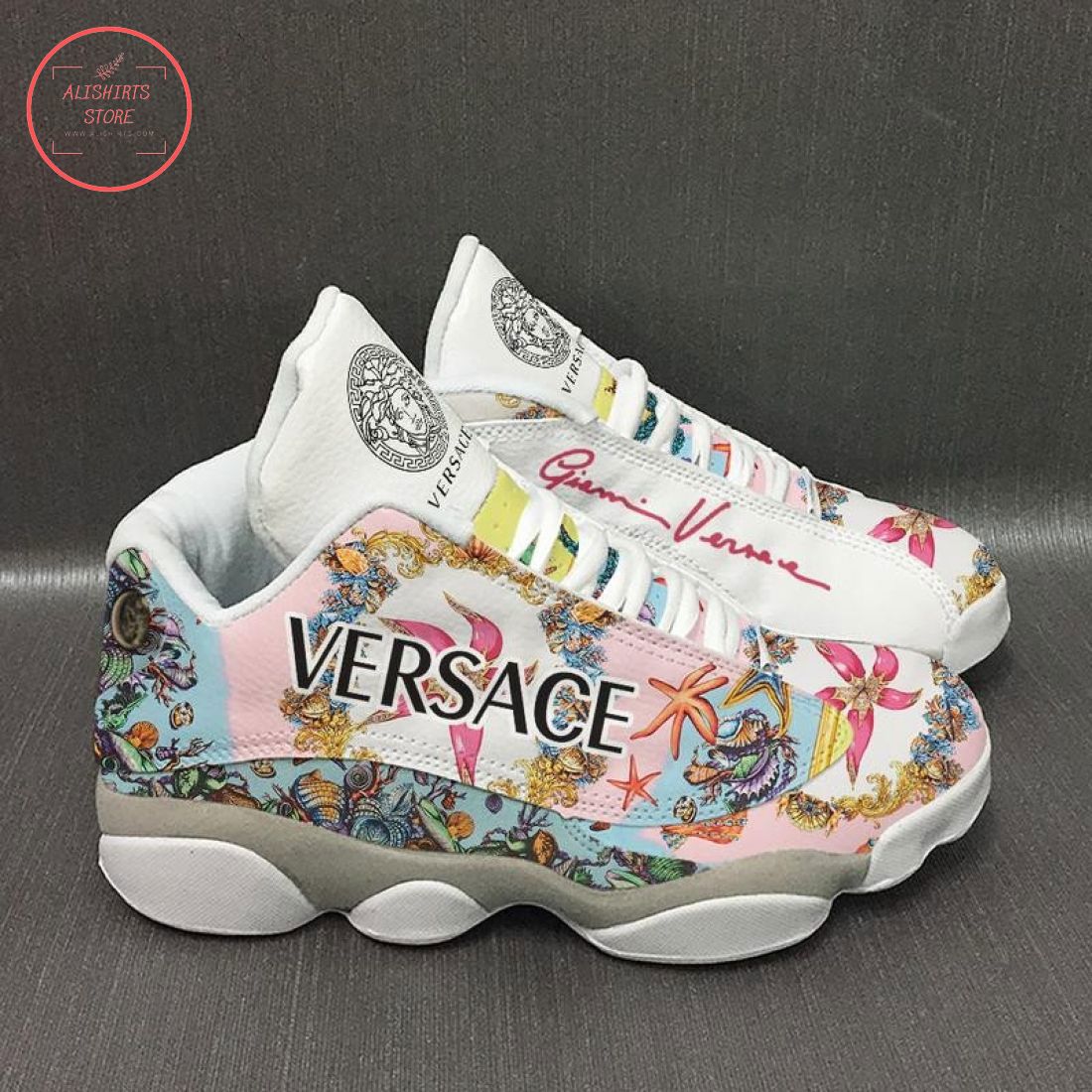 Versace Statement Print Jordan 13 Sneaker