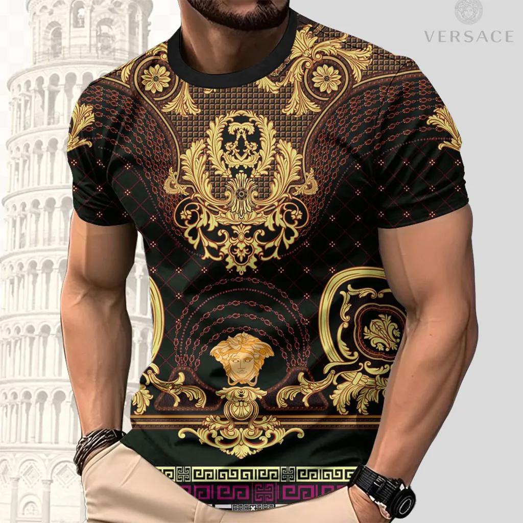 Versace Statement T-Shirt 3D | Luxurious Silk Print
