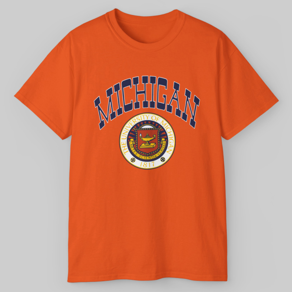 Vintage Michigan 1990s University Of Michigan Biff The Wolverine Shirt