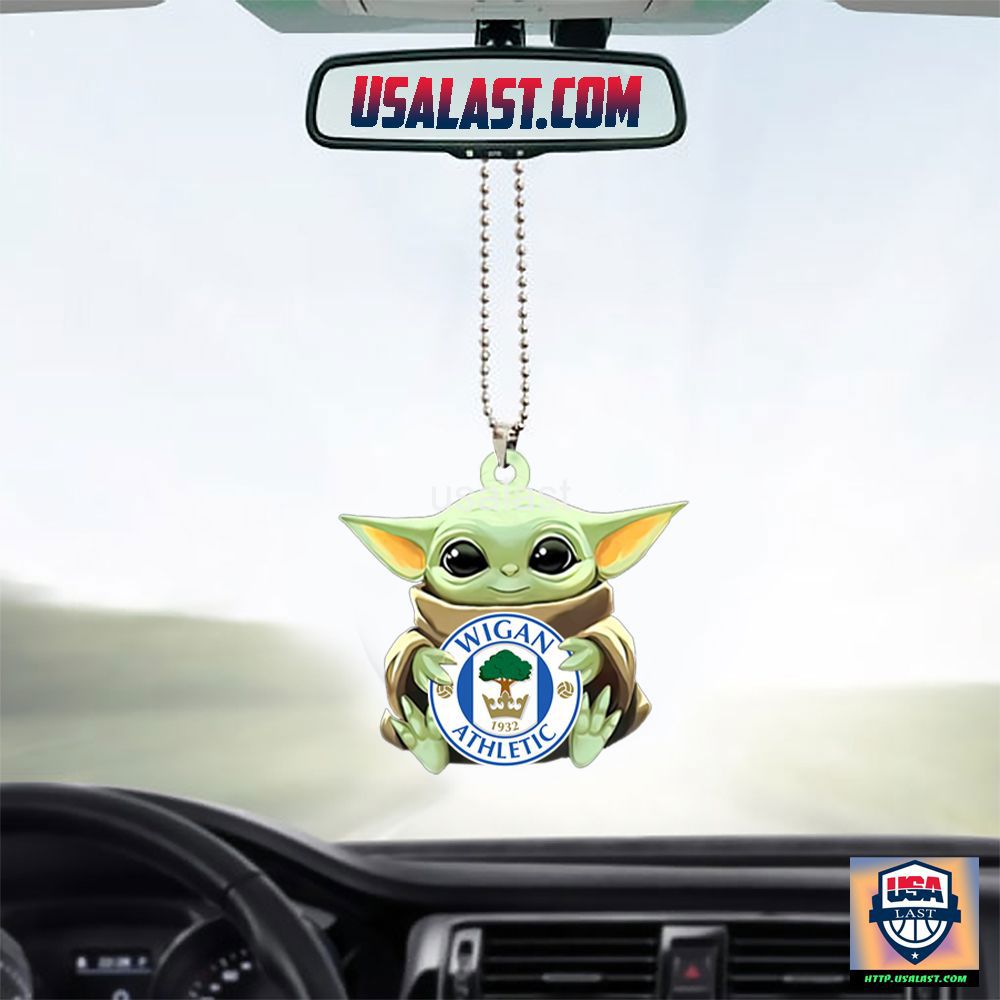 Wigan Athletic Baby Yoda Ornament Stylist Tip