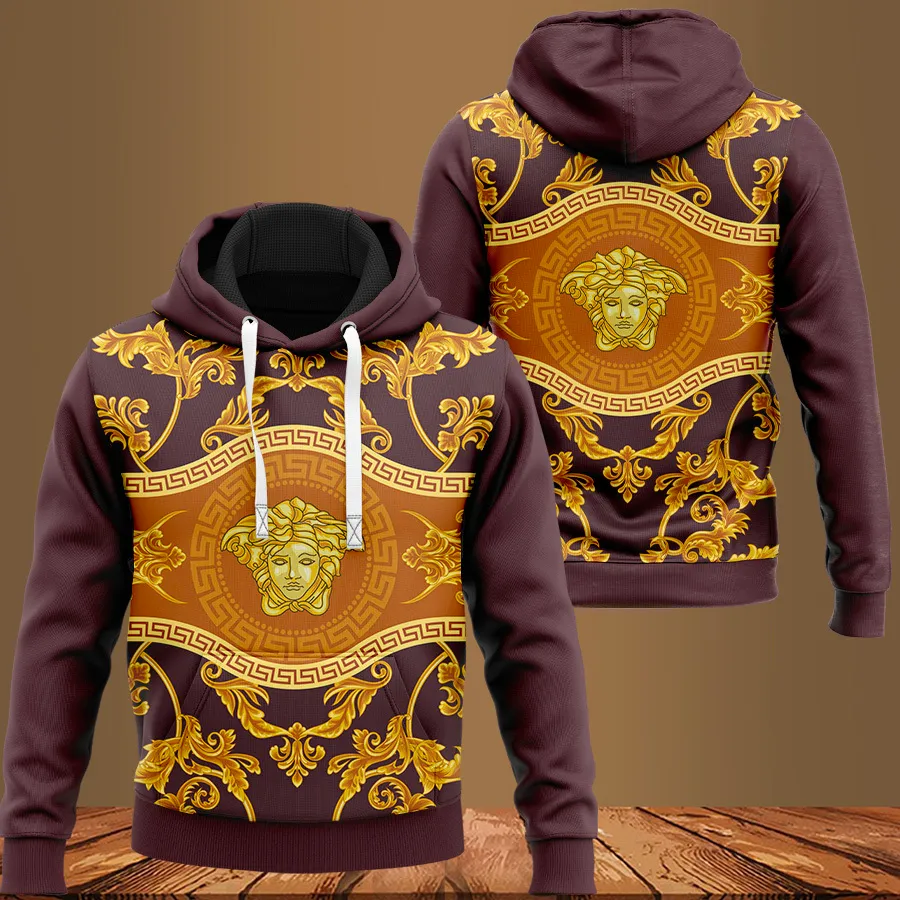 
                versace golden luxury unisex hoodie luxury brand outfit for men women
            