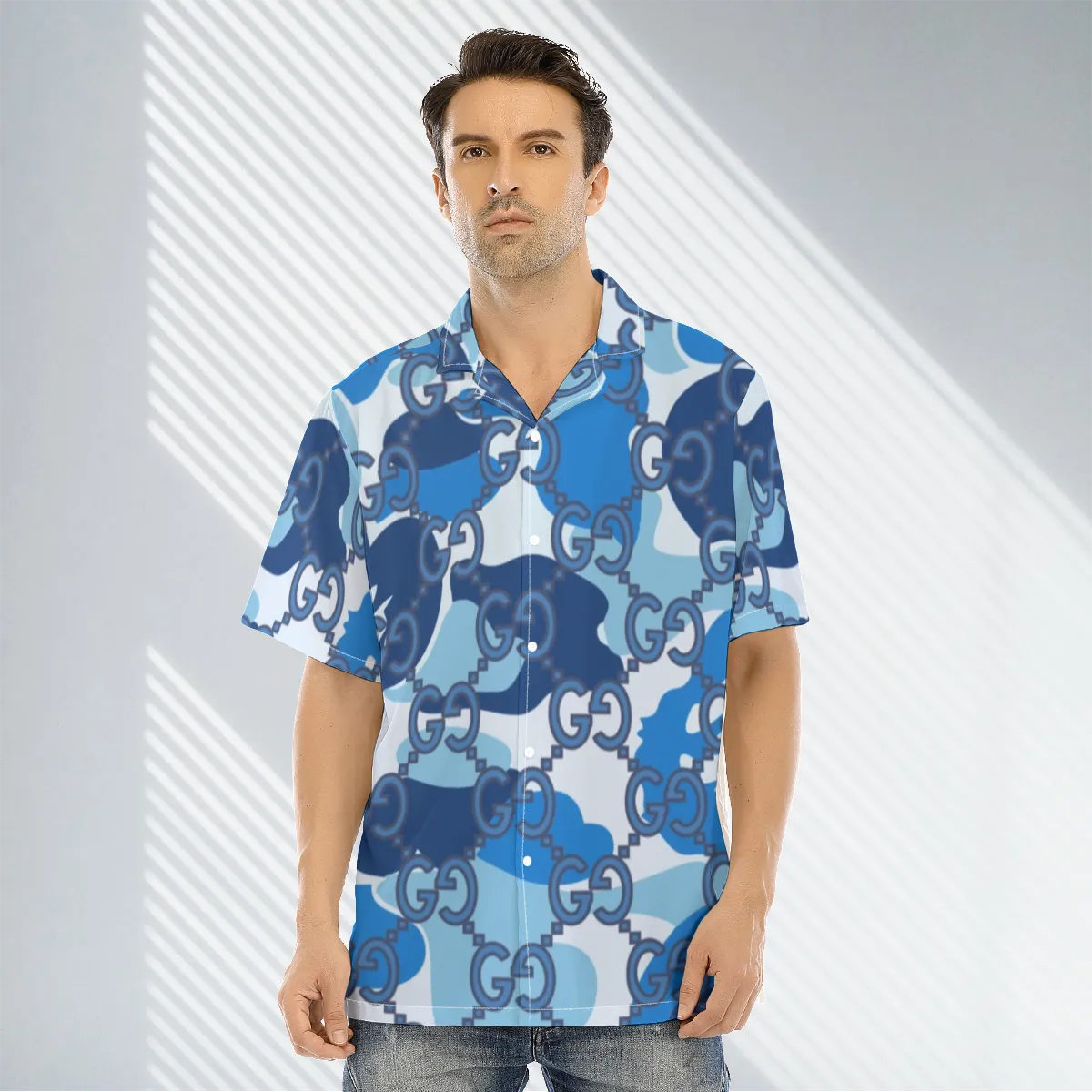 Gucci luxury brand premium fashion hawaii shirt for men