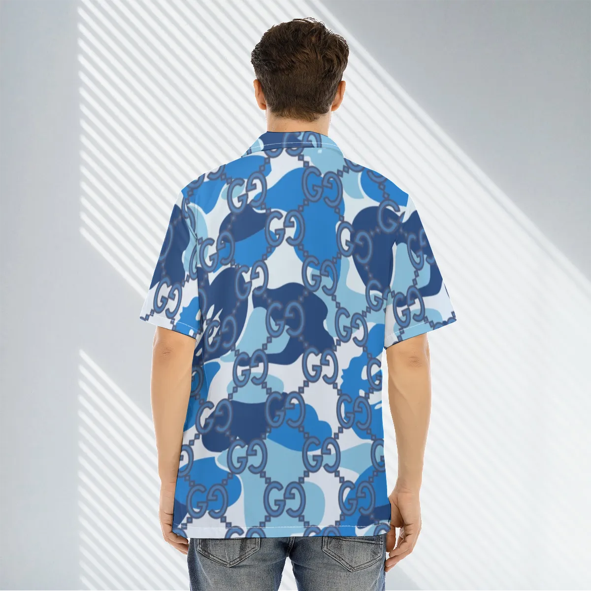 Gucci luxury brand premium fashion hawaii shirt for men