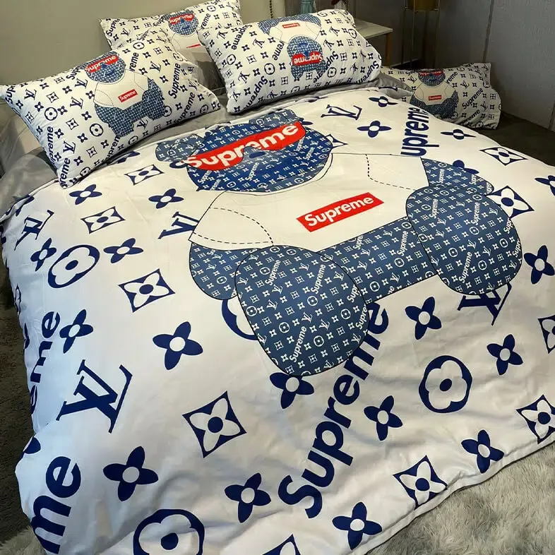 Supreme Bed luxury brand bedding set bedspread duvet cover set