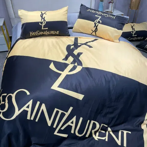 YSL luxury brand bedding set bedspread duvet cover set