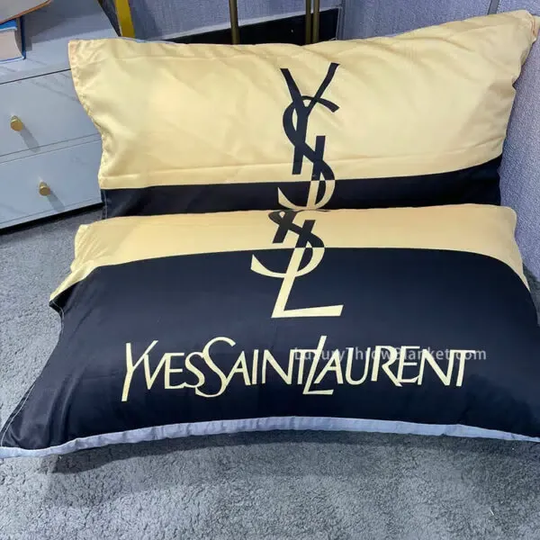 YSL luxury brand bedding set bedspread duvet cover set