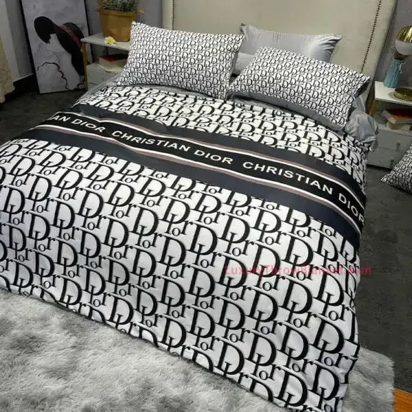 Dior luxury brand bedding set bedspread duvet cover set