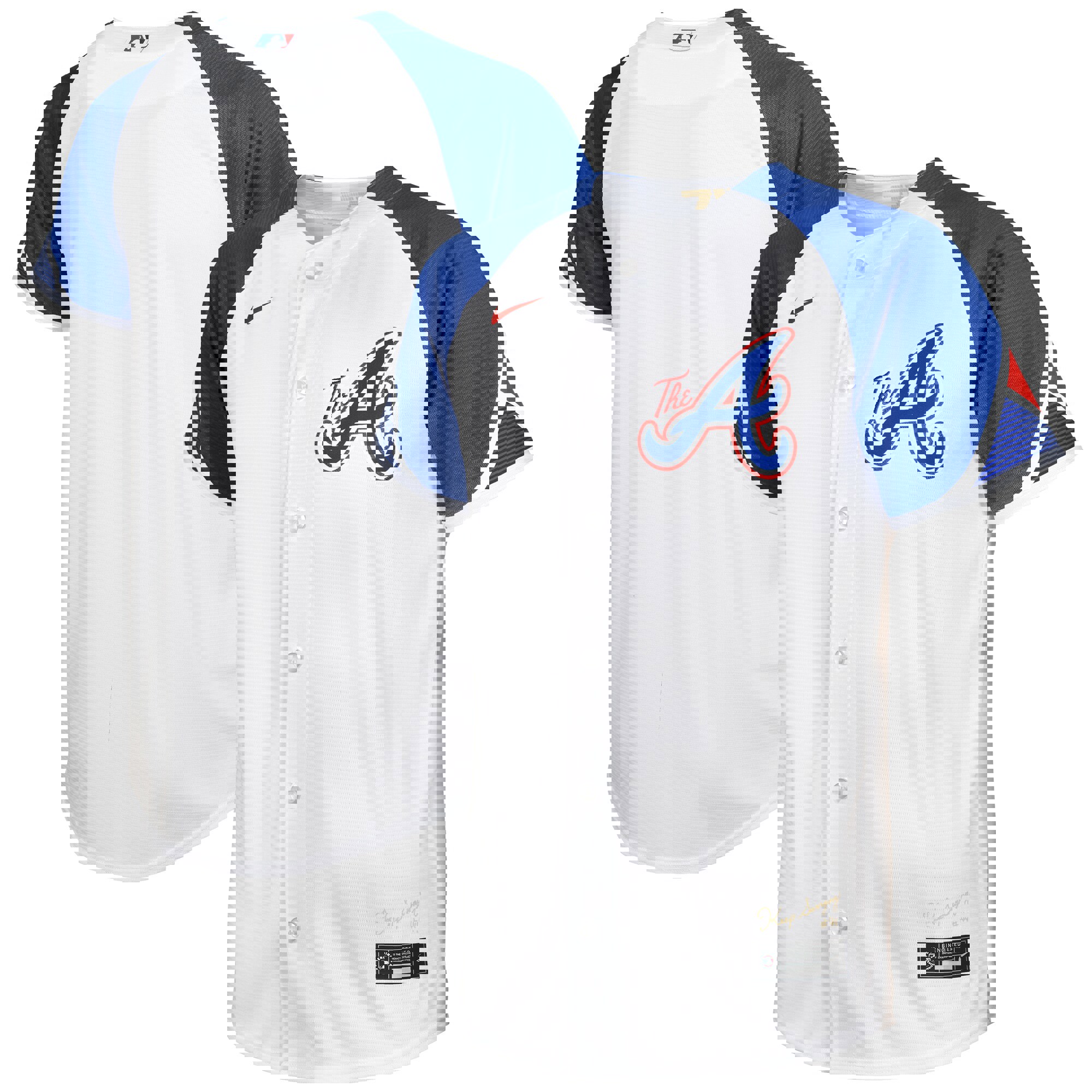 Atlanta braves nike infant 2023 city connect replica jersey - white